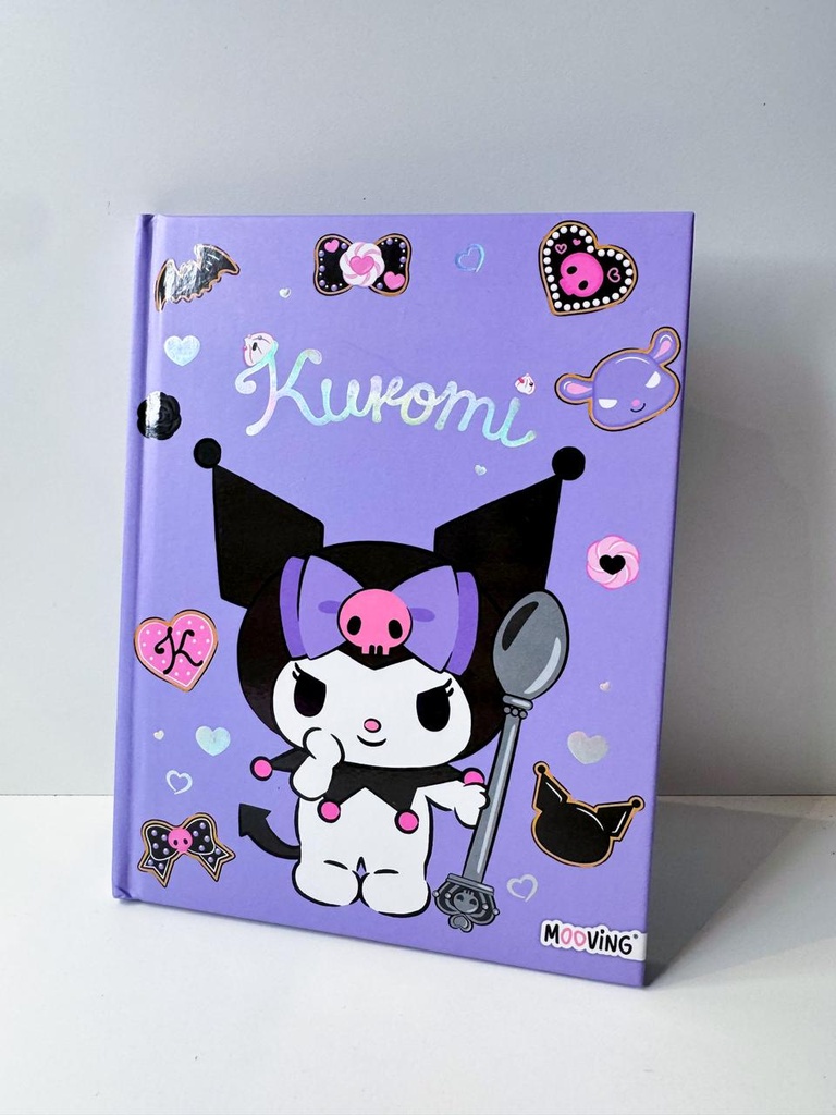 Cuaderno tapa dura kuromi 16x21