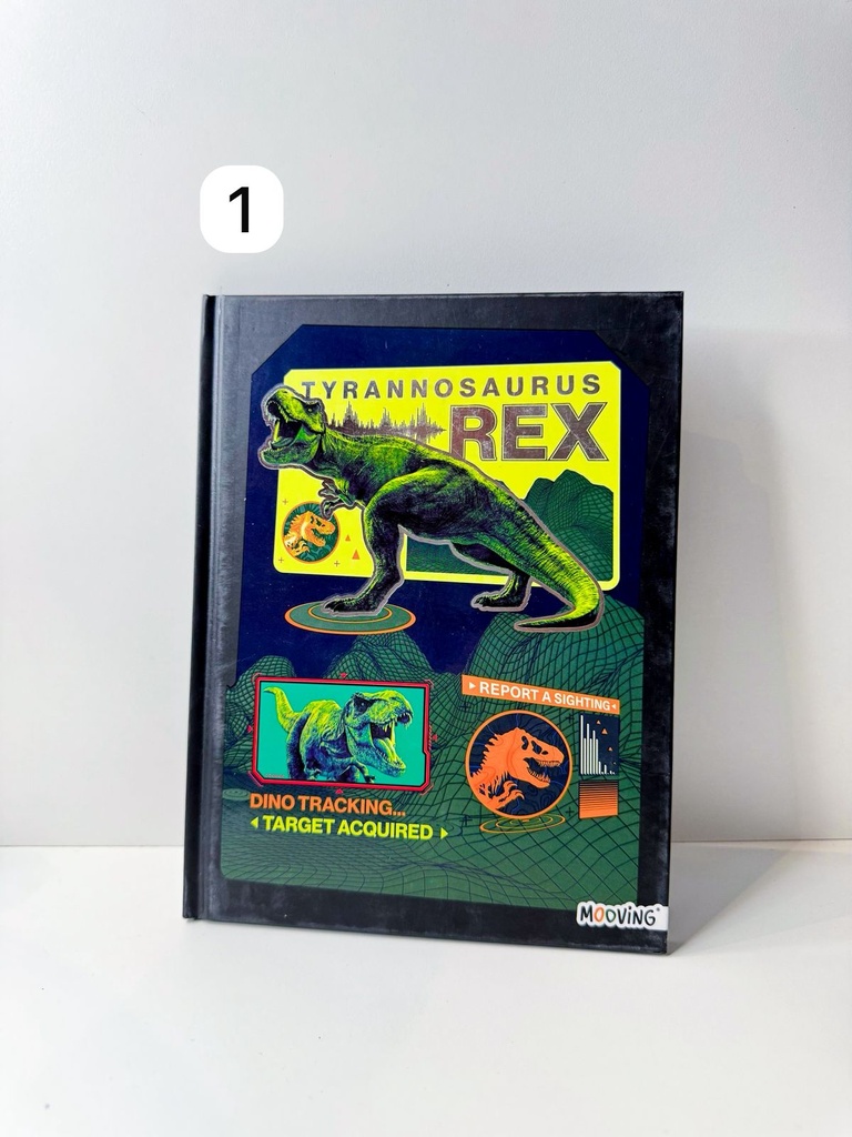 Cuaderno tapa dura dinosaurio 16x21