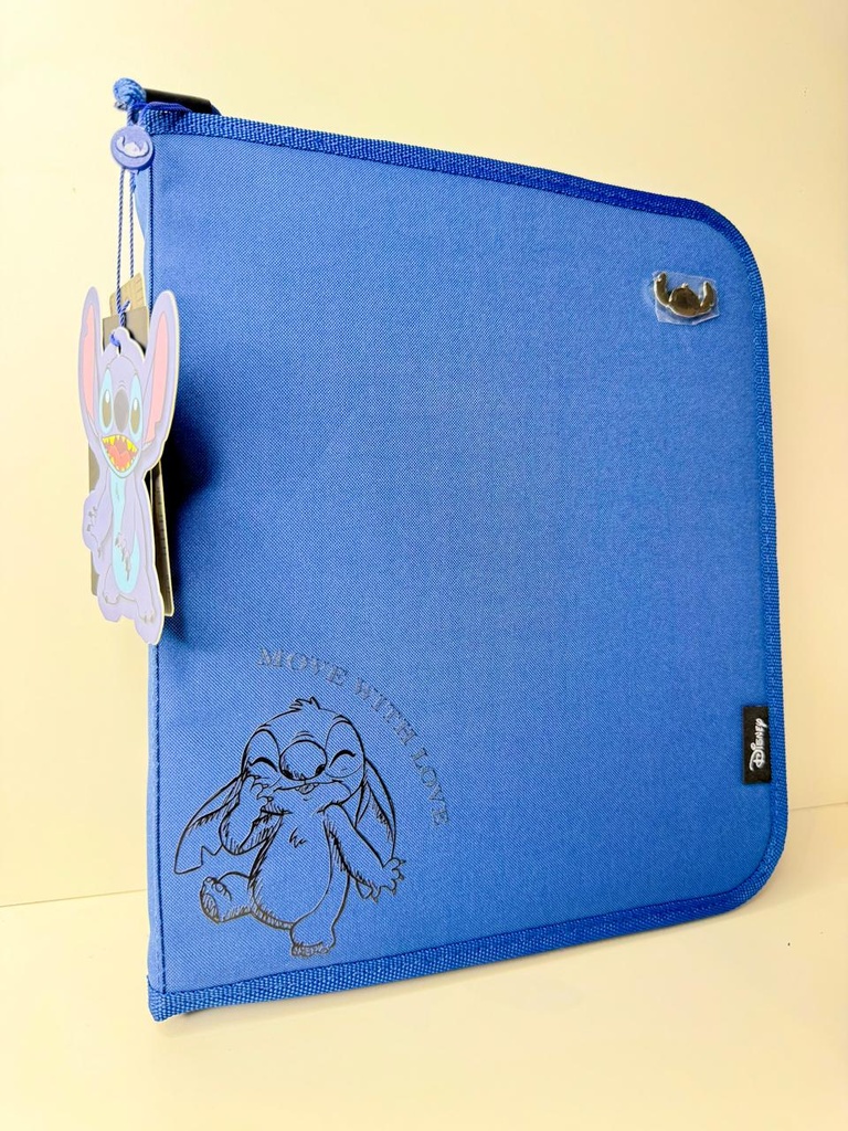 Carpeta disney stitch con cierre N°3