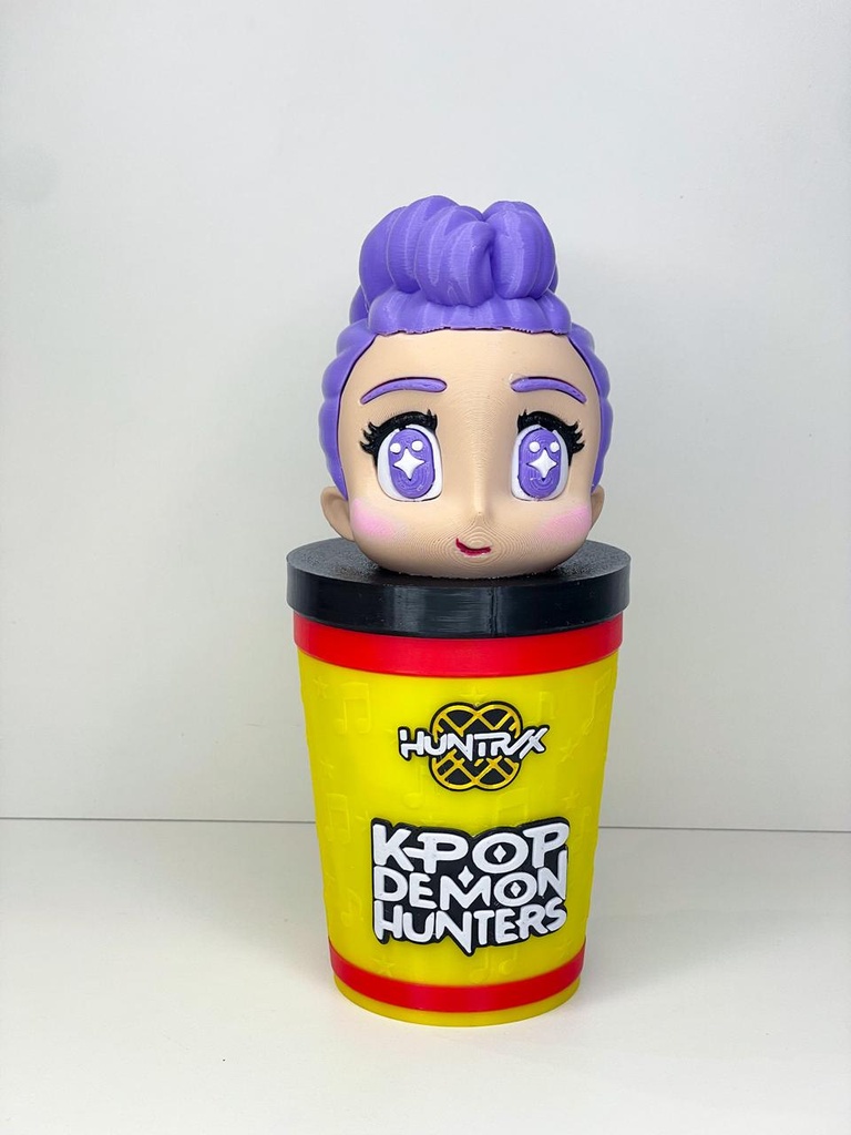 Vaso plastico guerreras k-pop 3D