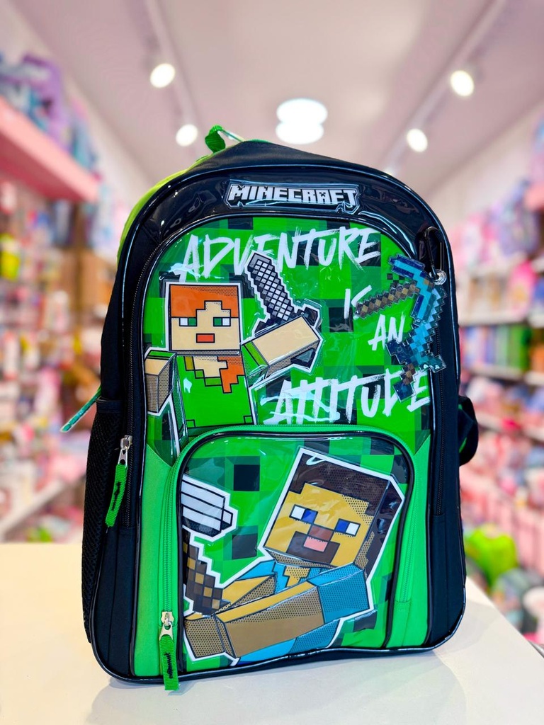 Mochila espalda Minecraft adventure 18''