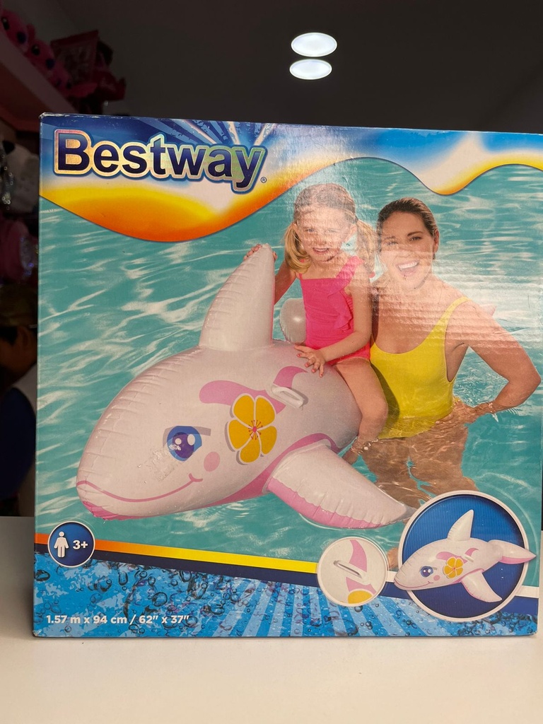 Flotador inflable infantil con forma de delfín