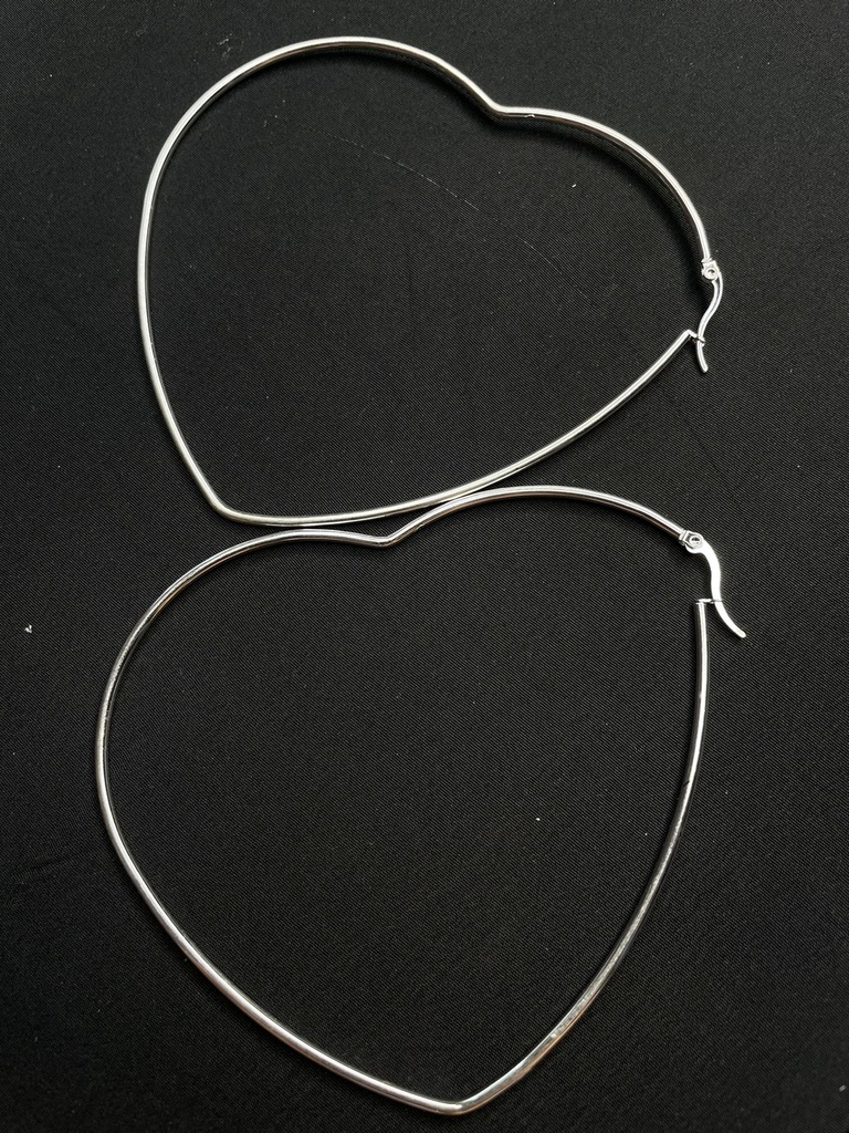 Aro gigantes 10cm con forma de corazon