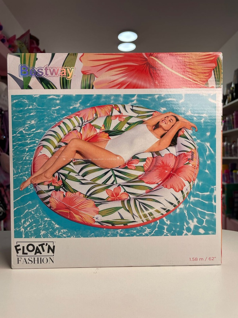 Flotador inflable Isla floreada