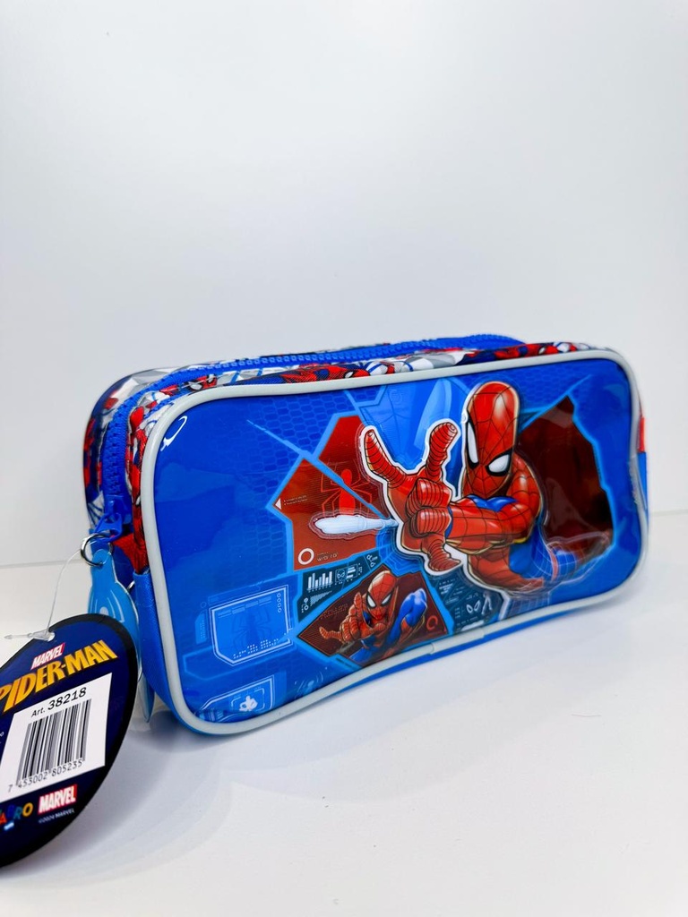 Cartuchera spiderman dos cierre