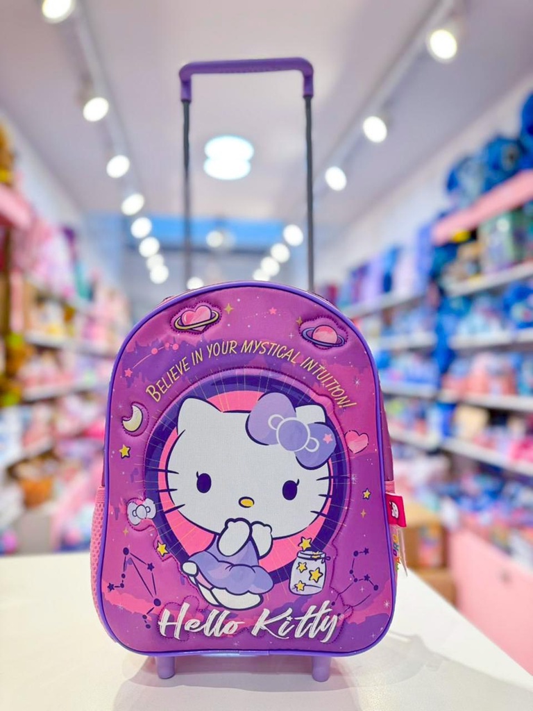 Mochila jardin carrito hello kitty 12"