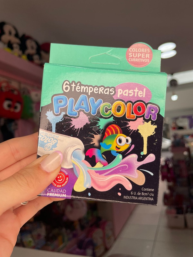 Tempera pastel x6 playcolor