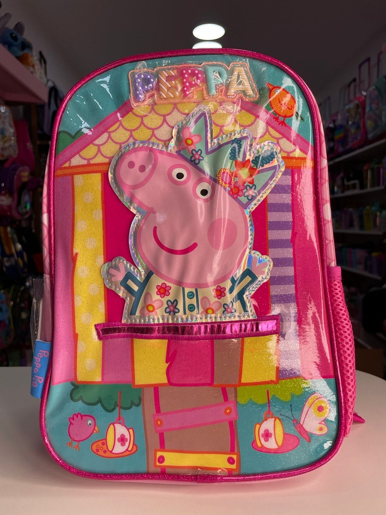 Mochila peppa pig 12" cresko