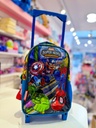 Mochila escolar carrito marvel super hero 12"