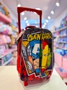Mochila escolar carrito avengers cresko 12"