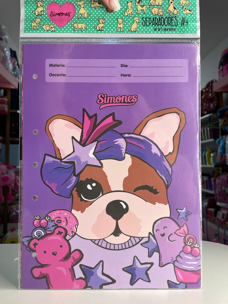 Separadores simones A4 mooving