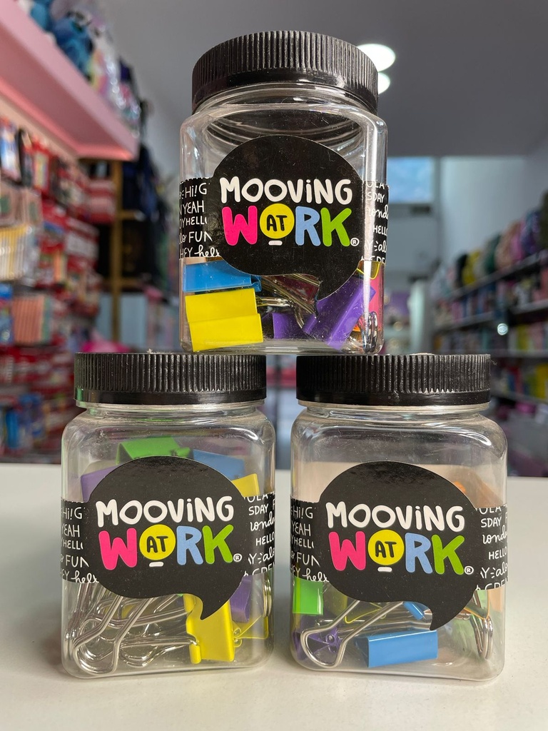 Clips de colores mooving