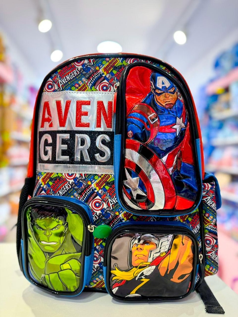 Mochila escolar espalda avengers 16"