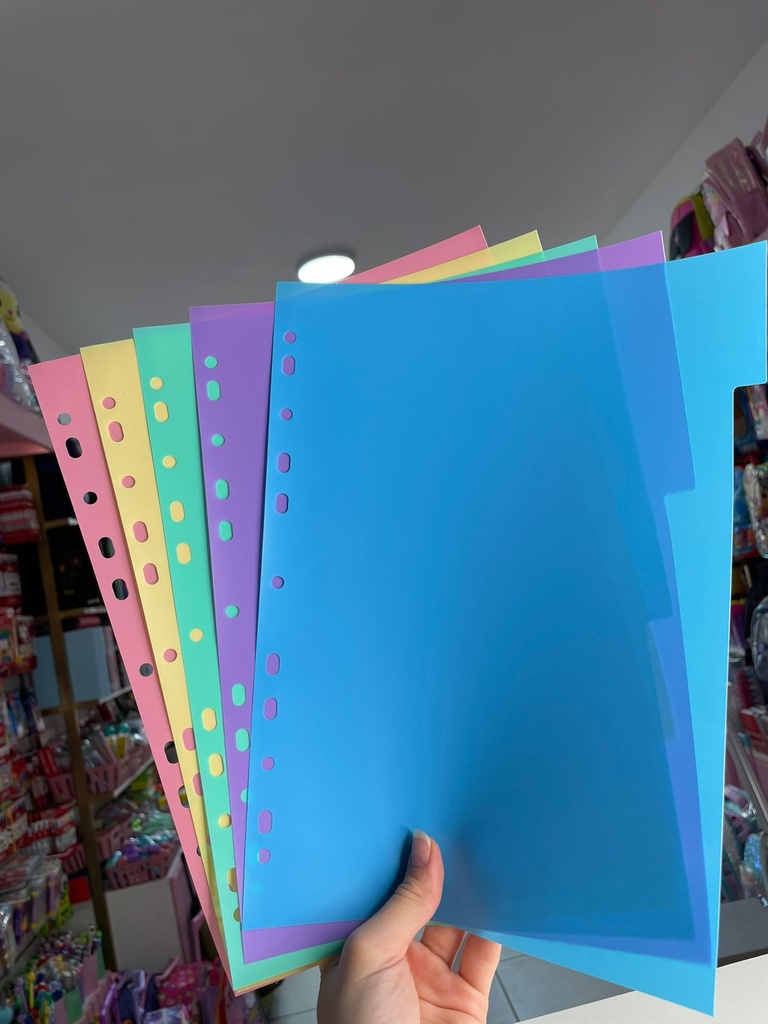 Separadores pastel x5