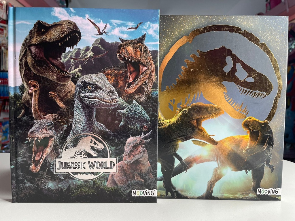 Cuaderno jurassic world 16x21 mooving