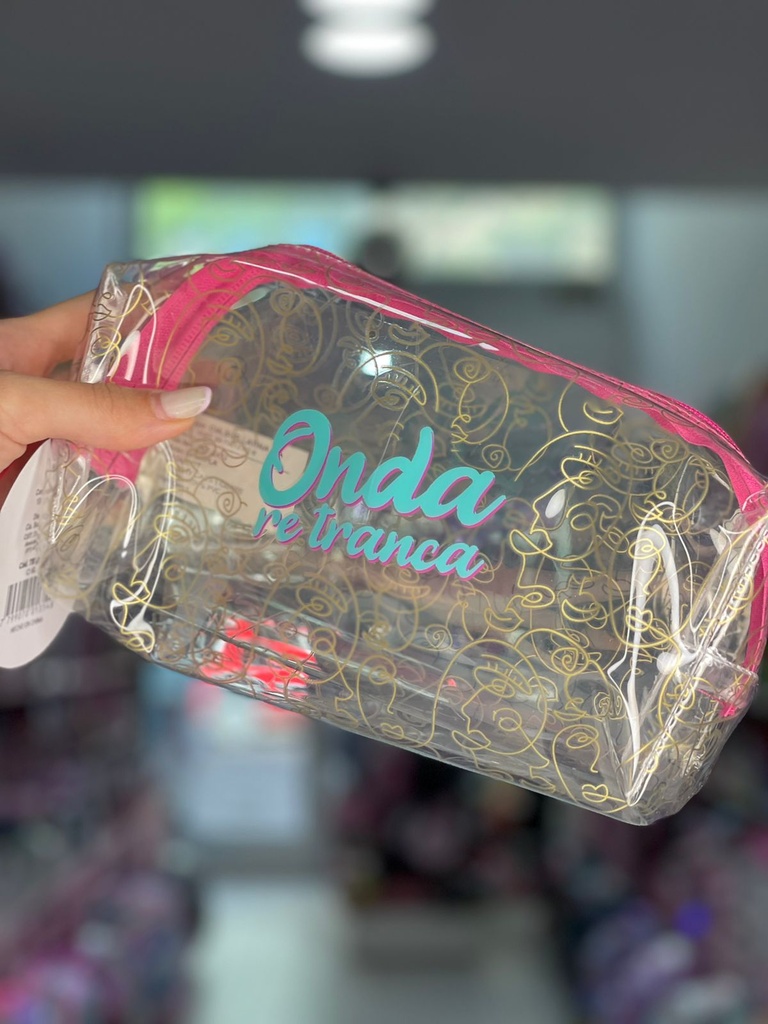 Cartuchera caras con dorado