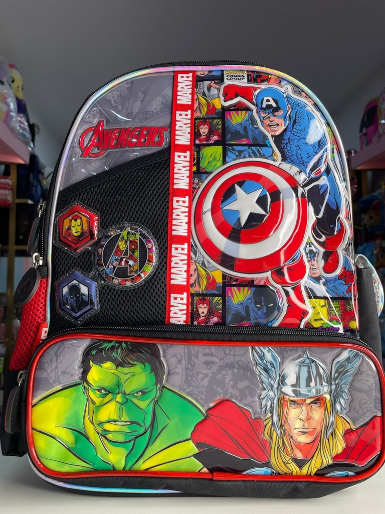 Mochila espalda avengers 16" cresko