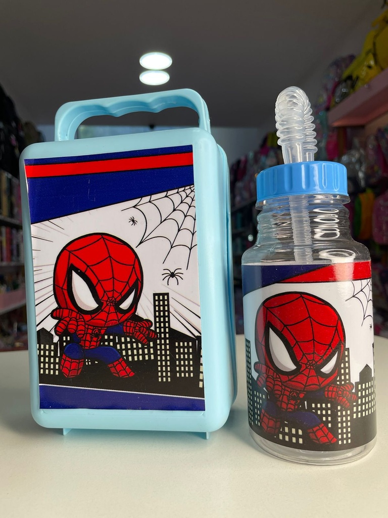 Lunchera + botella mario bros