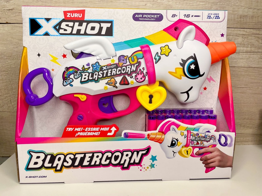 Blastercorn pistola unicornio zuru xshot