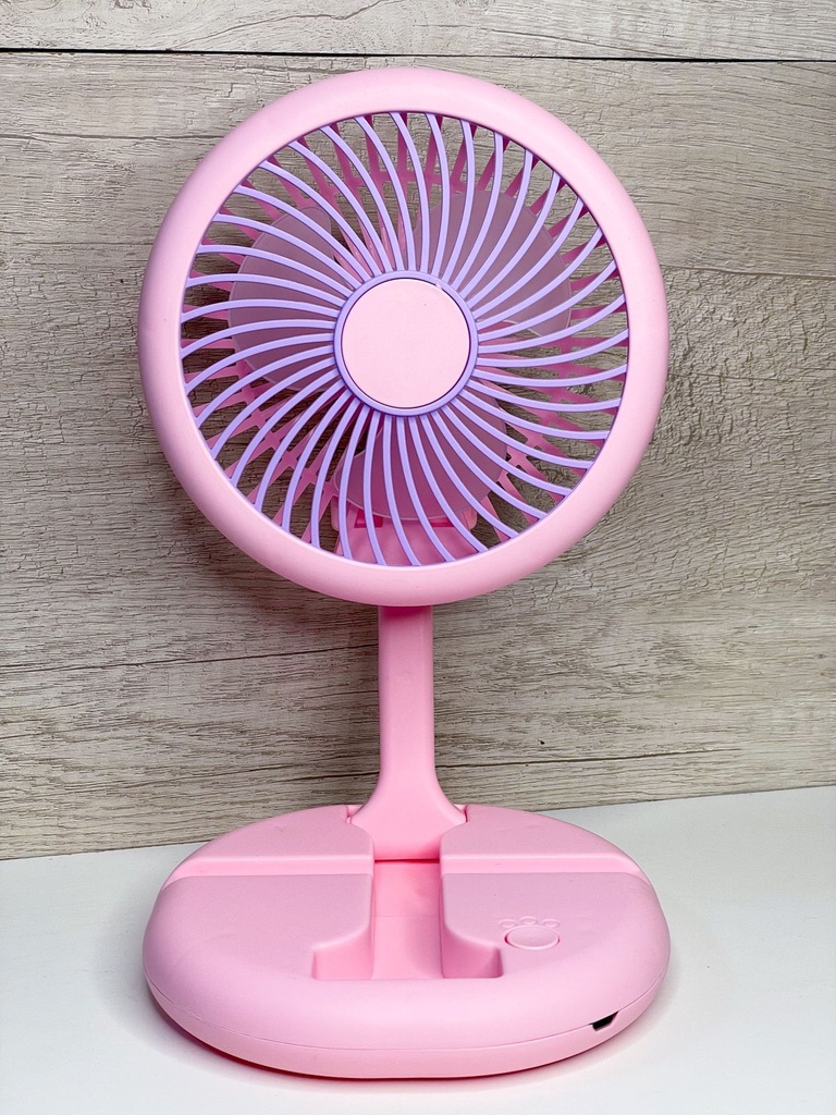 Ventilador portátil con soporte para celular