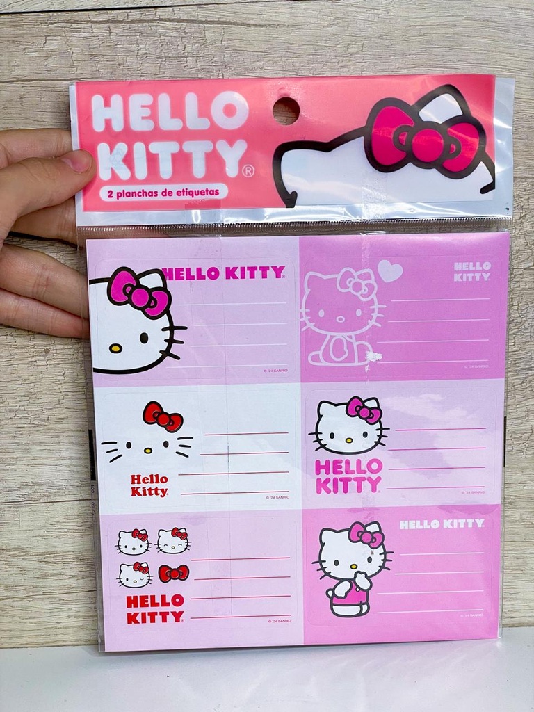 Etiquetas autoadhesivas x12 hello kitty