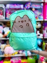 Mochila escolar espalda pusheen verde agua 18"