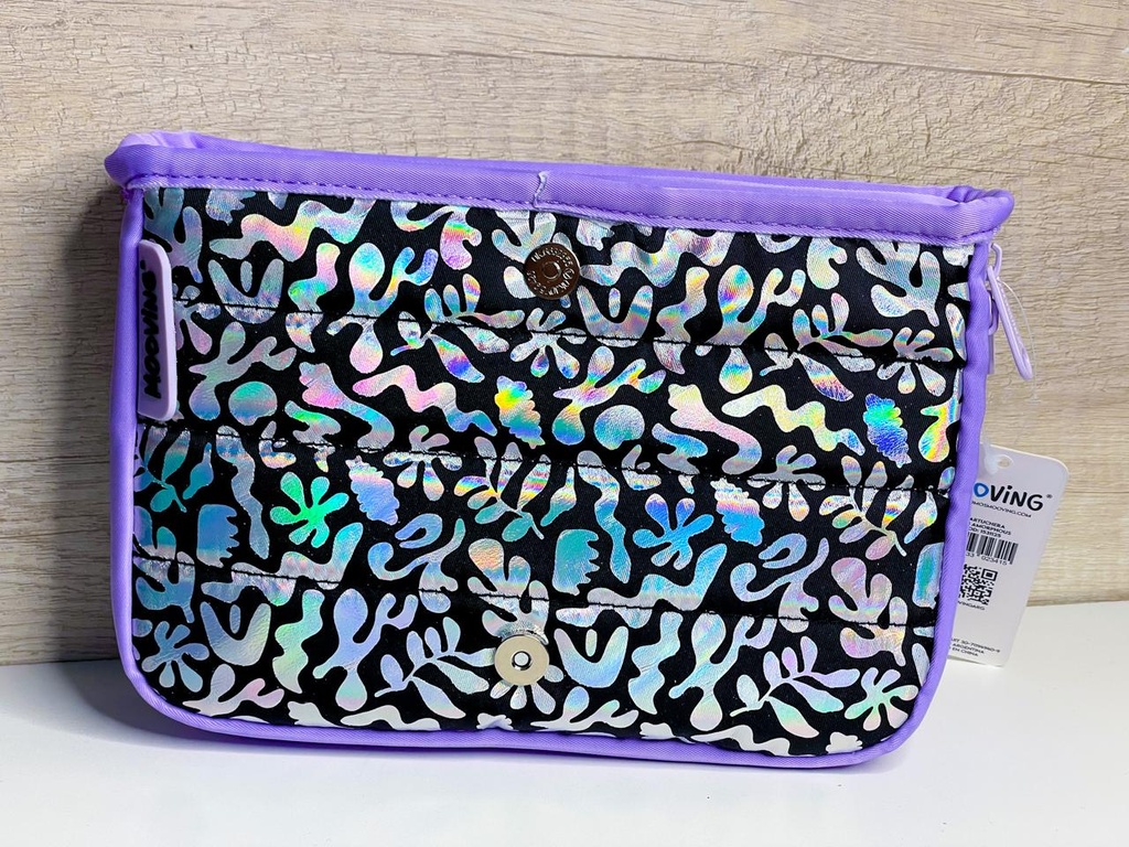 Cartuchera slim violeta mooving