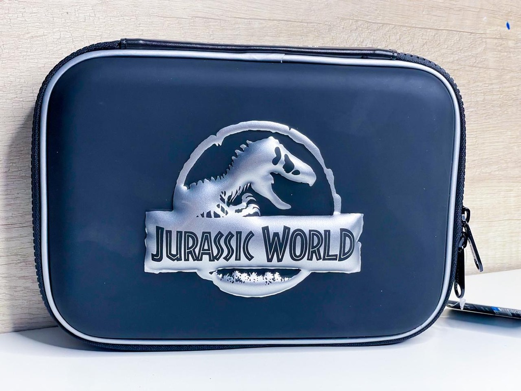 Cartuchera dos pisos jurassic world mooving