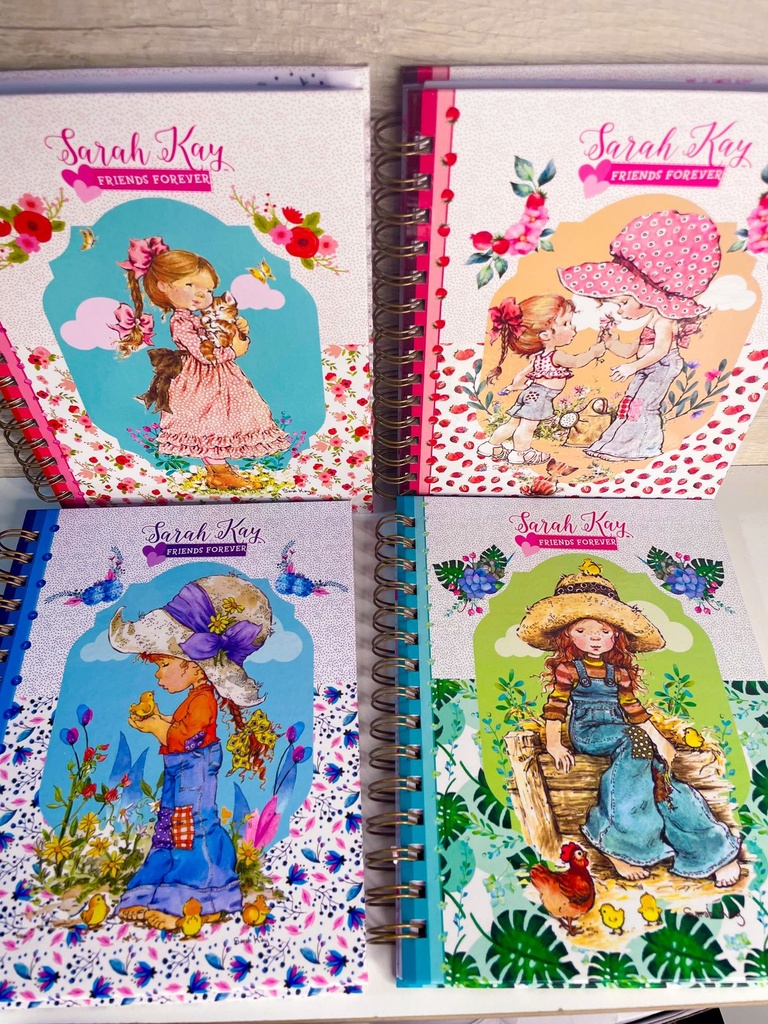 Cuaderno t/d espiral sarah kay 80 hojas