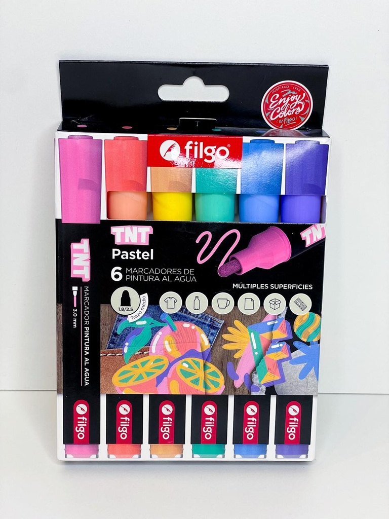 Marcador filgo tnt pastel