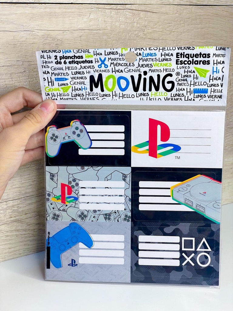 Etiquetas autoadhesivas x12 playstation