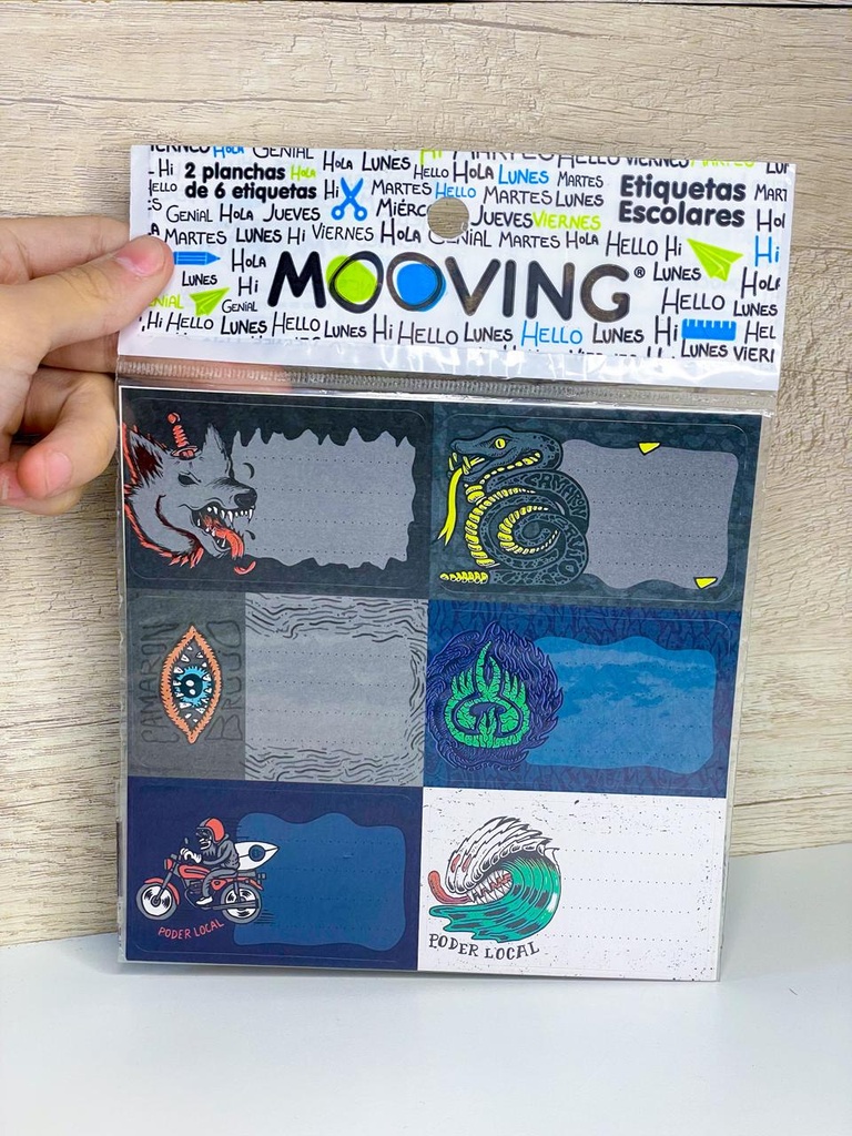 Etiquetas autoadhesivas x12 camaron brujo