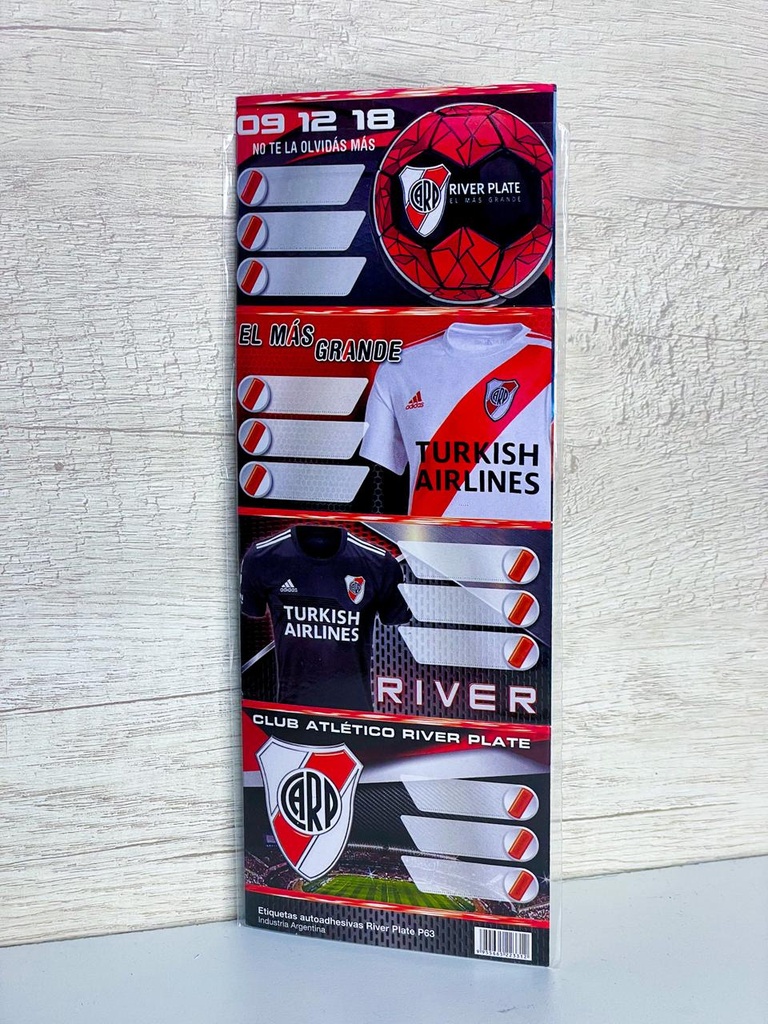 Etiquetas autoadhesivas x8 river
