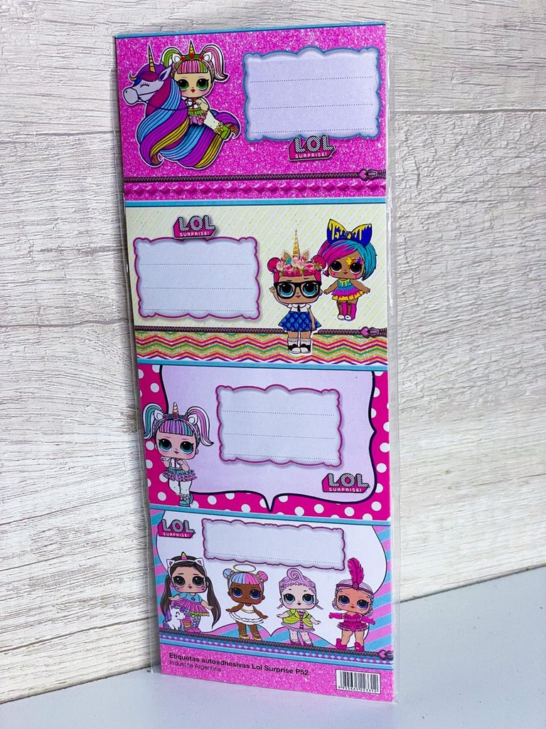 Etiquetas autoadhesivas x8 lol