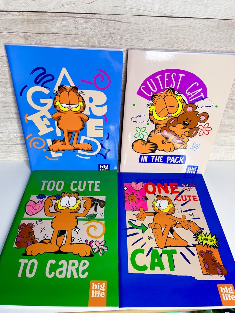 Cuaderno garfield a5 t/f x48 hojas
