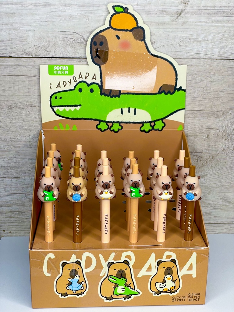 Lapicera capybara t/a 0.5mm