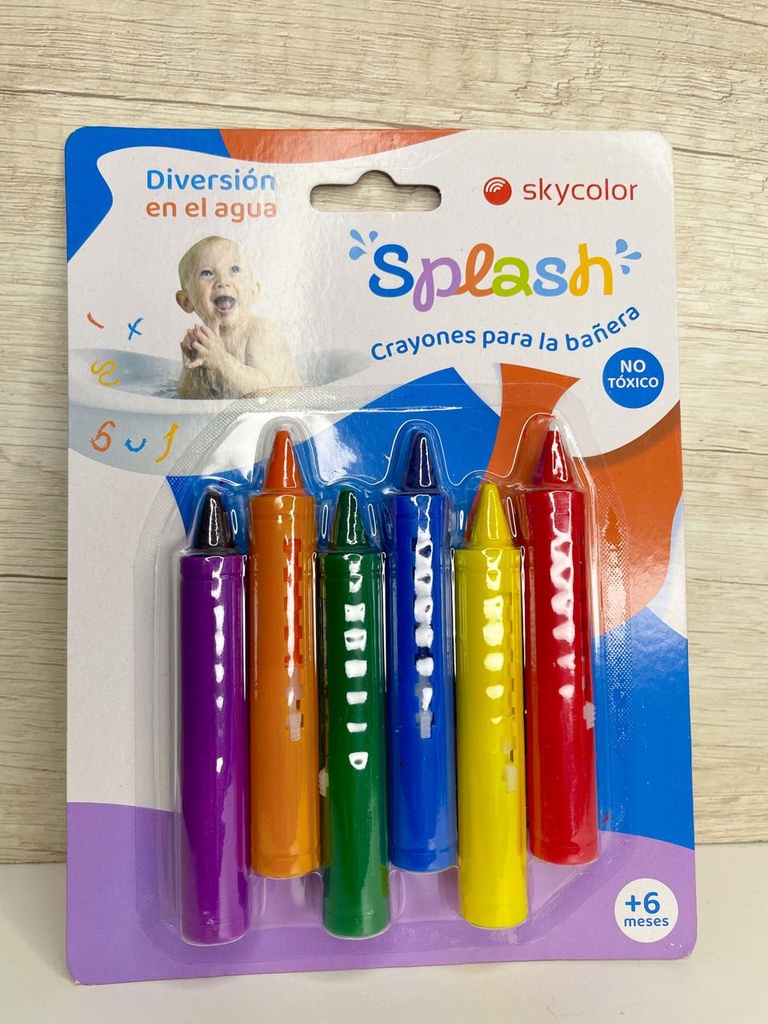 Crayones para la bañera x6