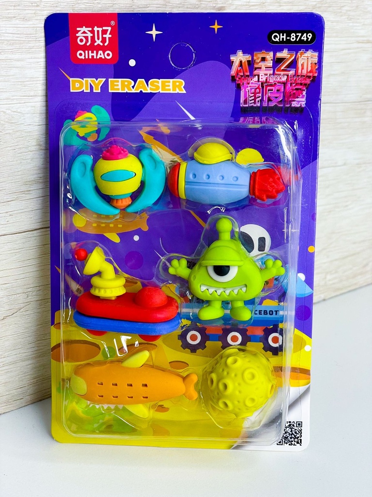 Goma con forma espacial