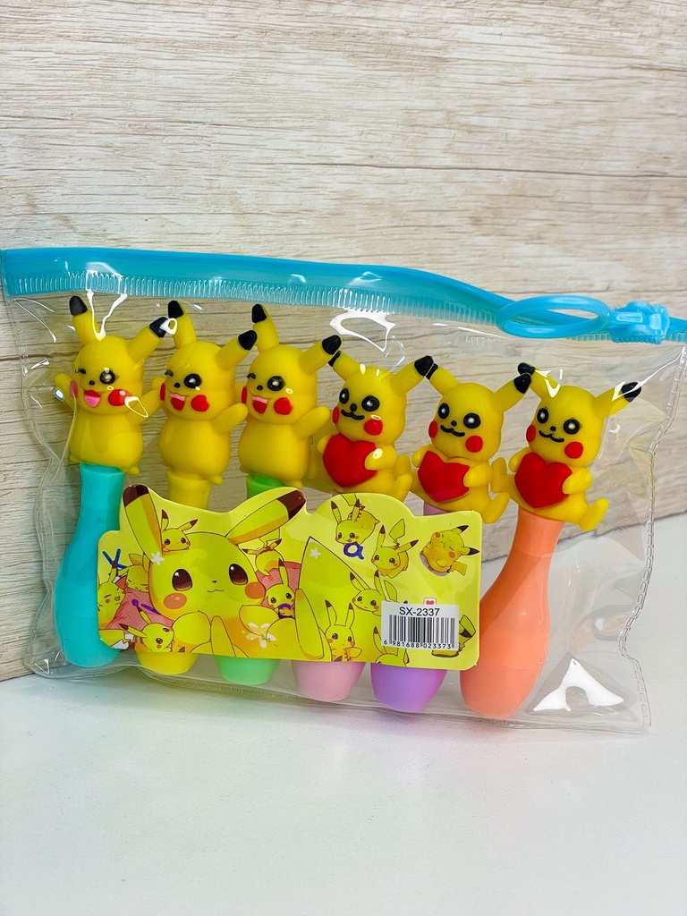 Resaltador pikachu x6