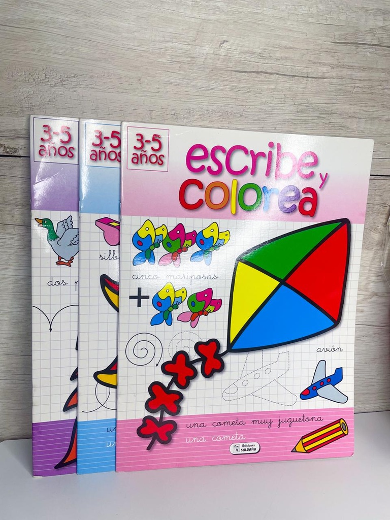 Libro escribe y colorea