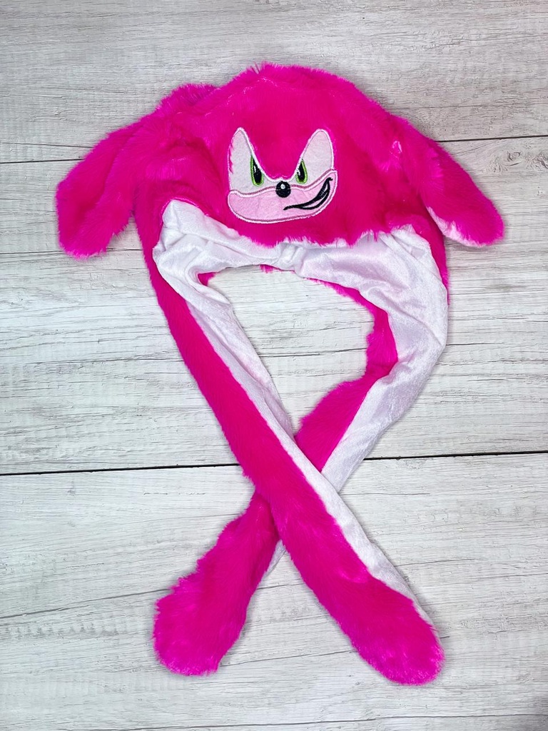 Gorro levanta oreja sonic rosa