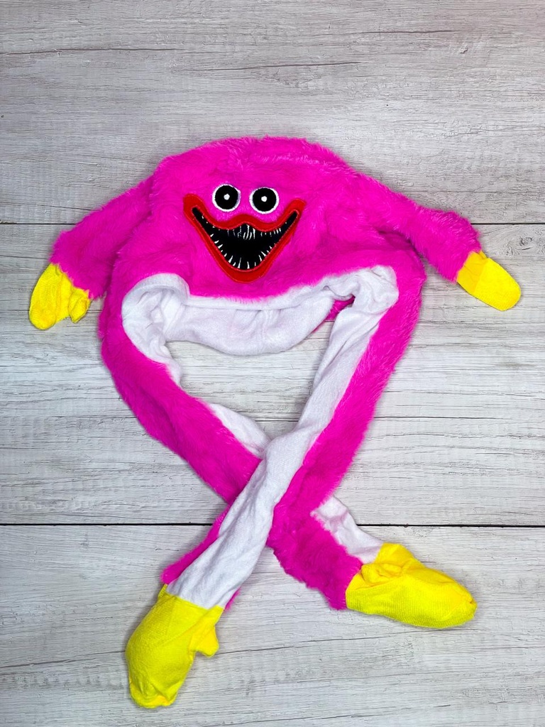 Gorro levanta oreja huggy wuggy rosa