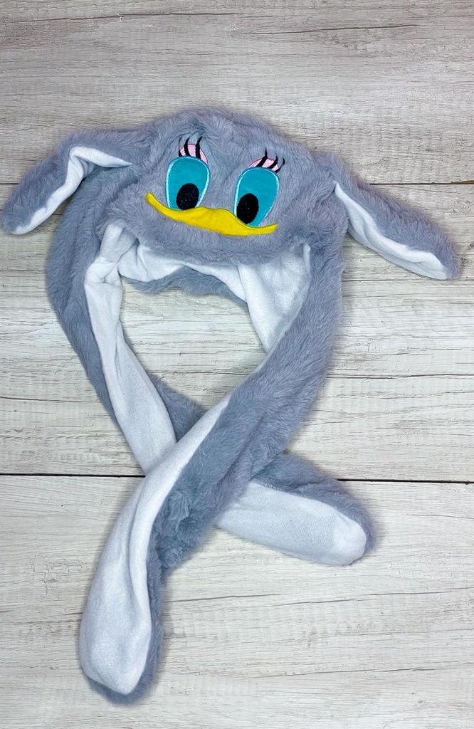 Gorro levanta oreja pato gris