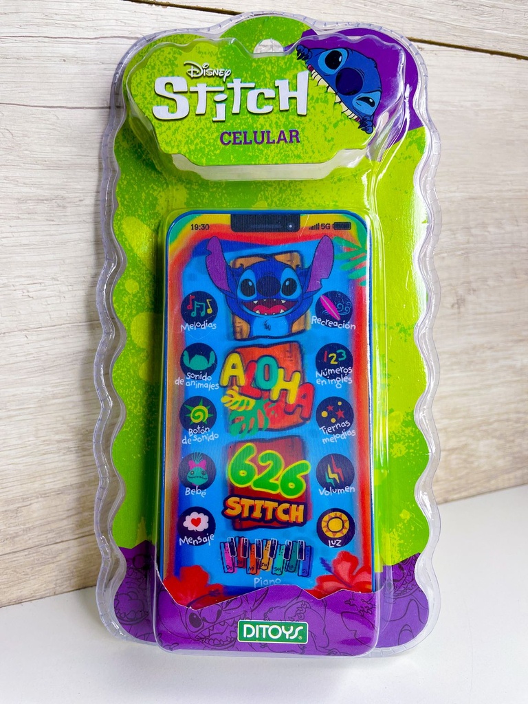 Celular stitch con sonidos ditoys