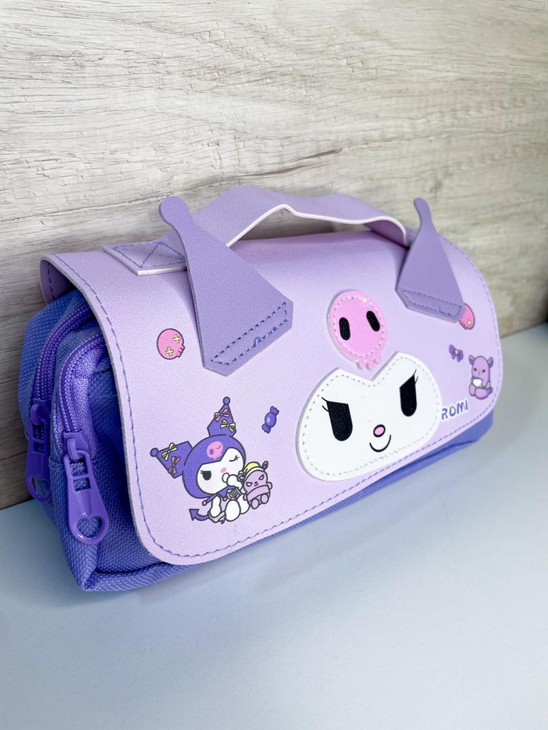 Cartuchera kuromi dos cierres