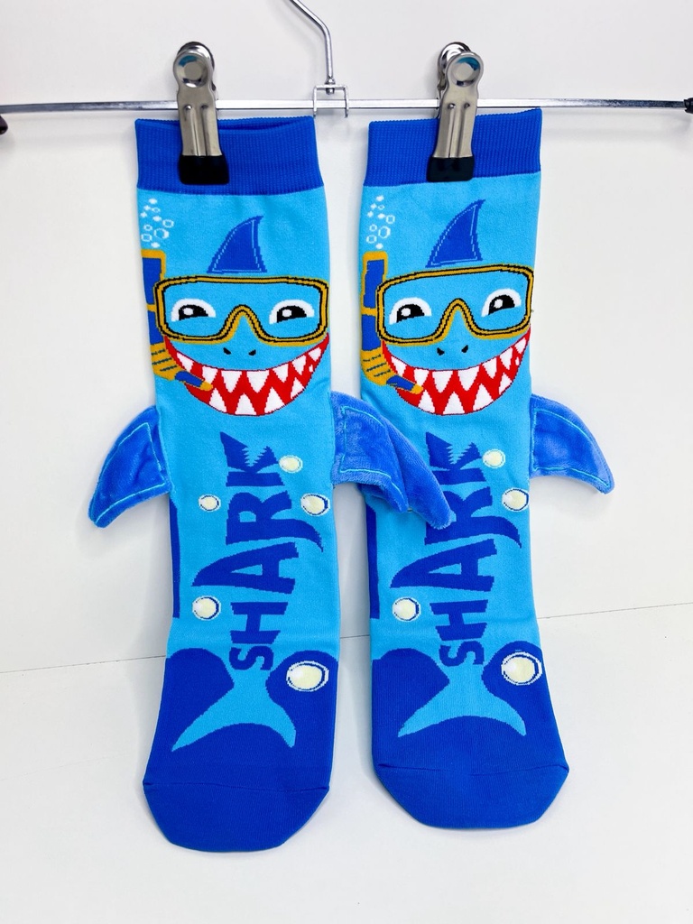 Medias tiburon caña alta
