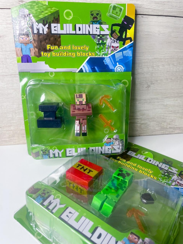 Muñeco c/accesorios Minecraft