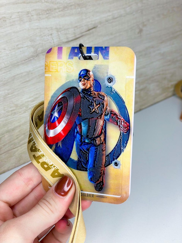 Porta sube capitan america c/tira