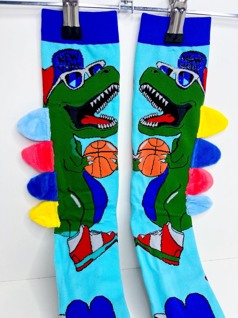 Medias dinosaurio caña alta