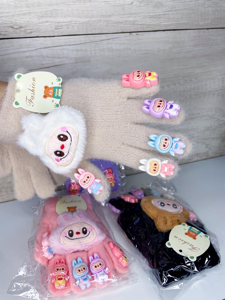 Guantes labubu